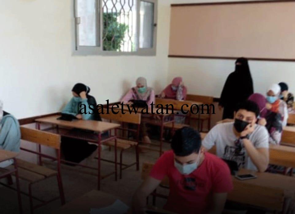 2500 طالب بثانوية أبوقرقاص تحت الإجراءات الاحترازية يستعدون للامتحانات 