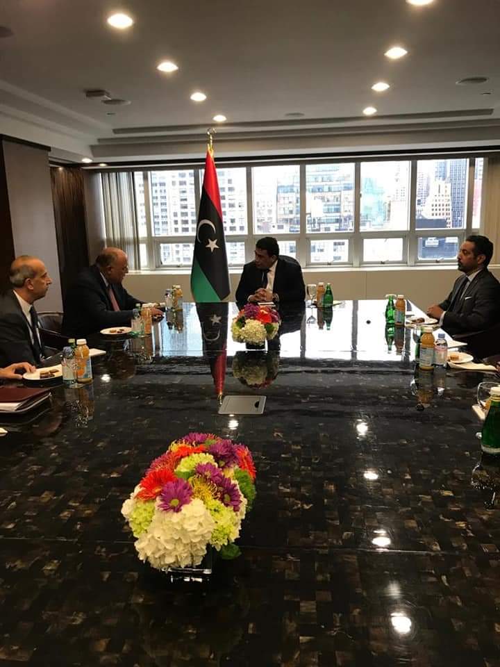 في مُستهل زيارته الحالية إلى نيويورك… وزير الخارجية يلتقي رئيس المجلس الرئاسي الليبي