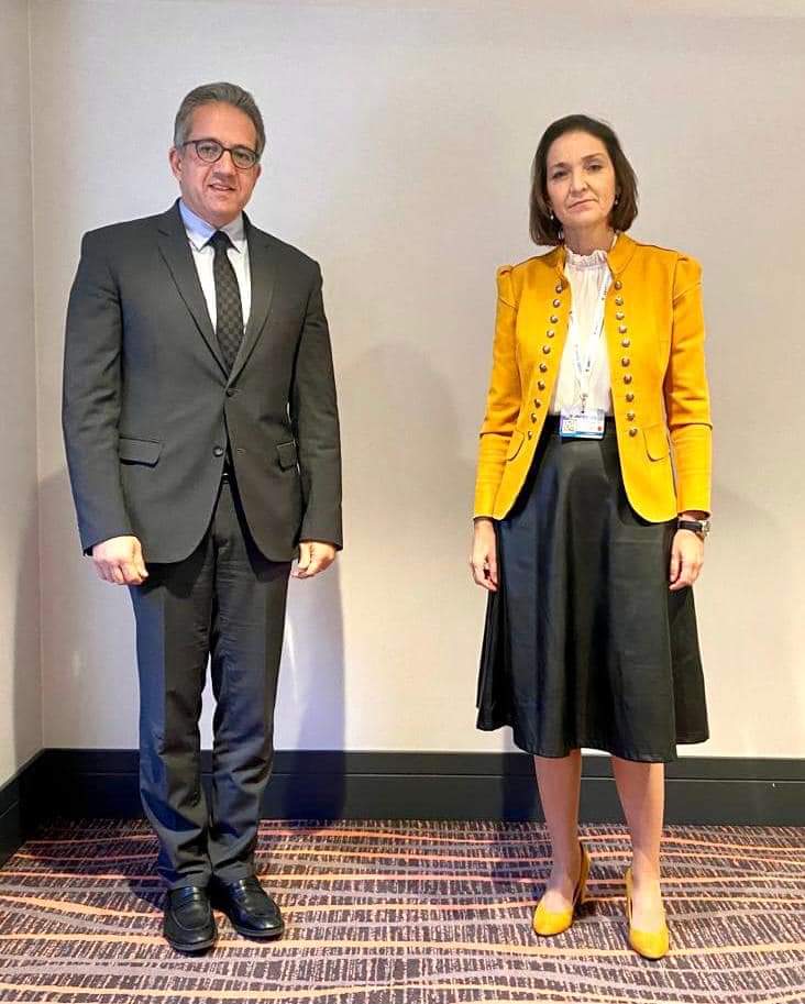 وزير السياحة والآثار يواصل لقاءاته الرسمية خلال زيارته الحالية للعاصمة الإسبانية مدريد بلقاء نظيرته الإسبانية