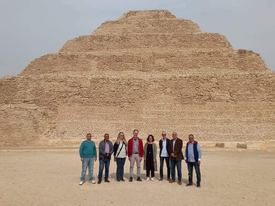 استقلبت منطقة آثار سقارة، سفير دولة السويد بمصر والوفد المرافق له.