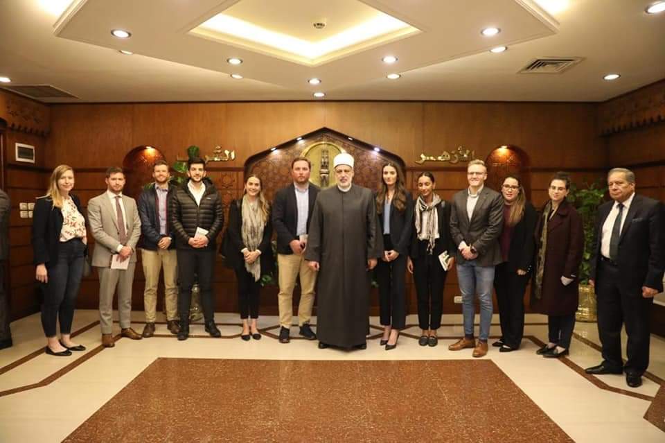 وكيل_الأزهر يستقبل وفد مساعدي نواب الكونجرس الأمريكي بمقر مشيخة الأزهر