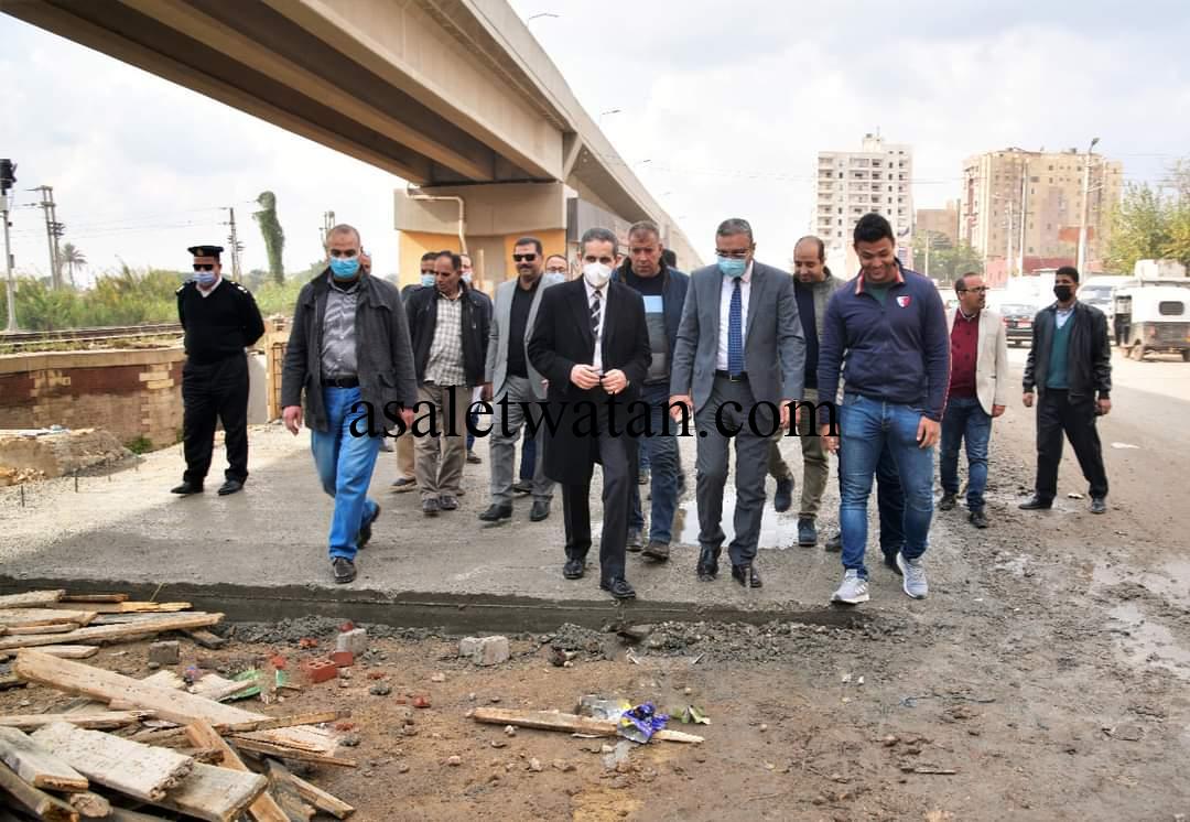 رحمي يتفقد مشروعات الرصف والتطوير بطنطا      محافظ الغربية ننفذ أكبر خطة رصف وتطوير شهدتها المحافظة