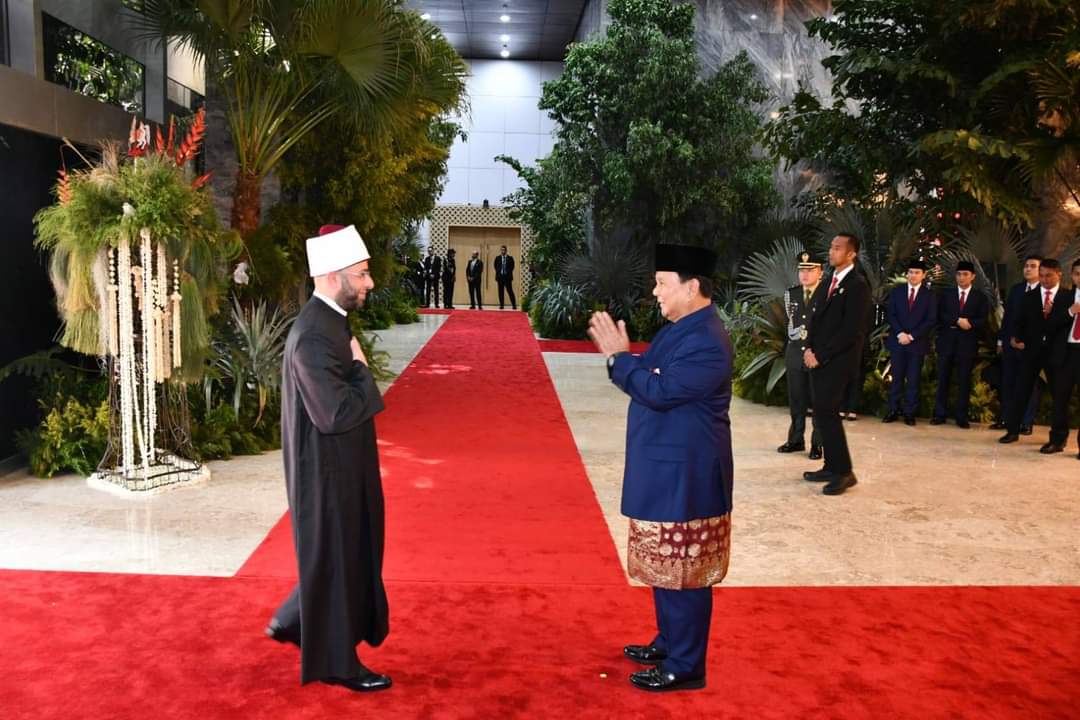 وزير الأوقاف يشارك في حفل تنصيب الرئيس الإندونيسي برابووو سوبيانتو