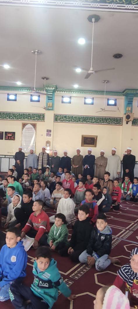 وكيل اوقاف المنيا بمسجد الجدامي بمغاغة يلتقي بأبطال الغد ويؤكد علي غرس قيم الوسطية والتسامح