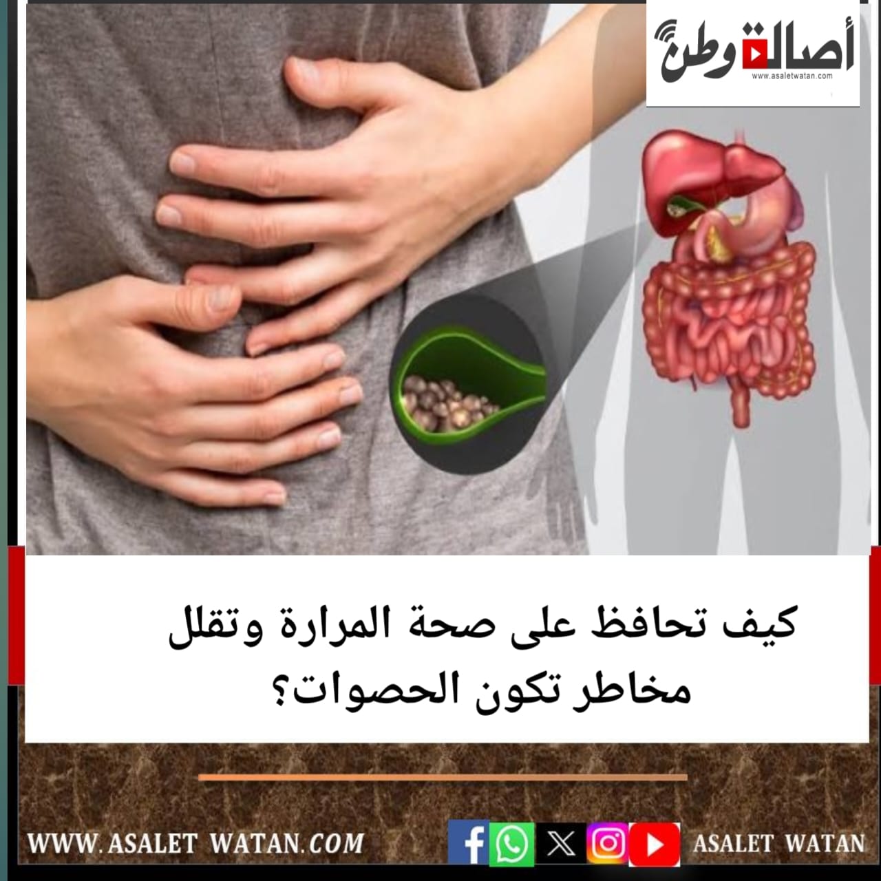 كيف تحافظ على صحة المرارة وتقلل مخاطر تكون الحصوات؟