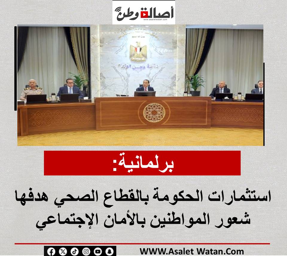 برلمانية: استثمارات الحكومة بالقطاع الصحي هدفها شعور المواطنين بالأمان الإجتماعي