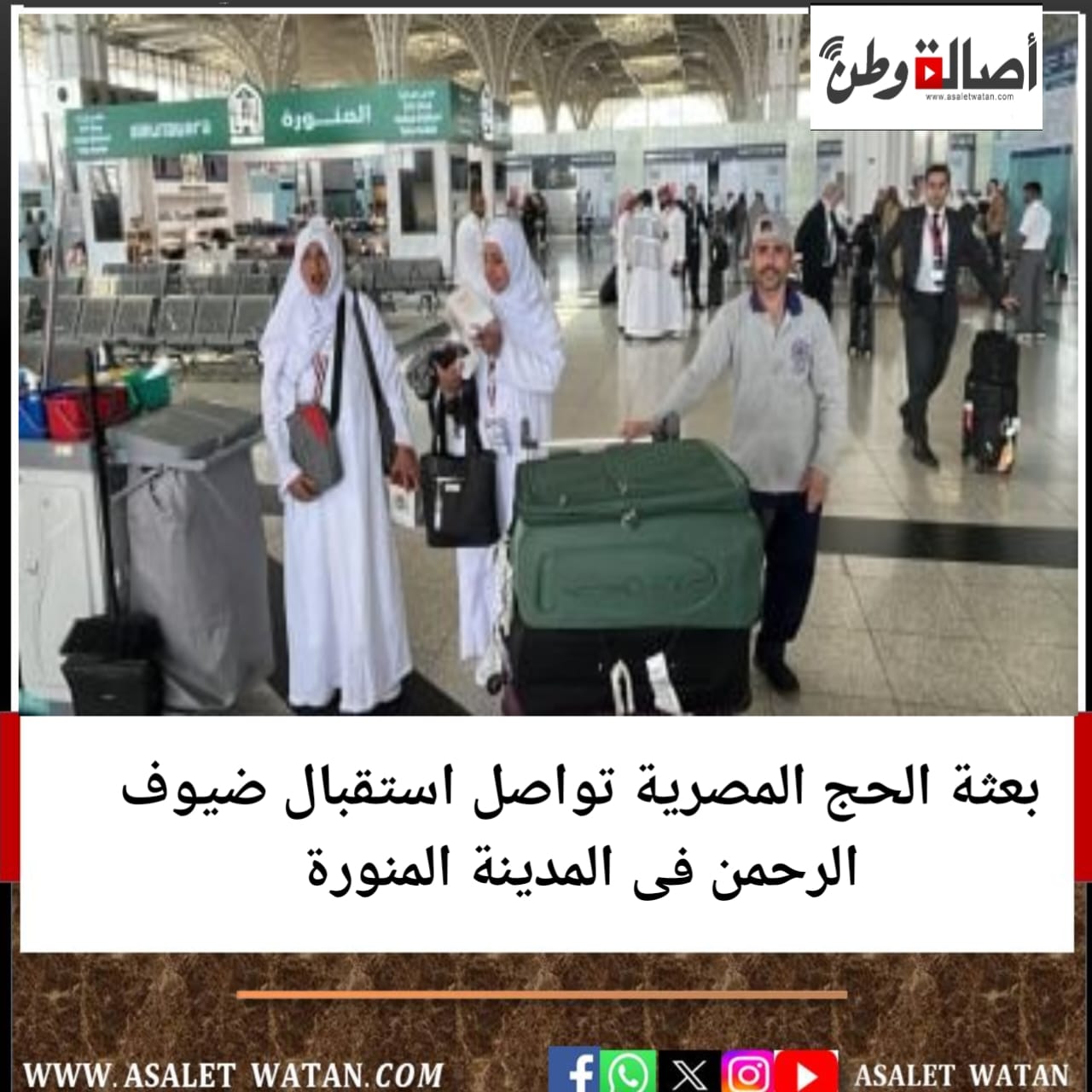 بعثة الحج المصرية تواصل استقبال ضيوف الرحمن فى المدينة المنورة