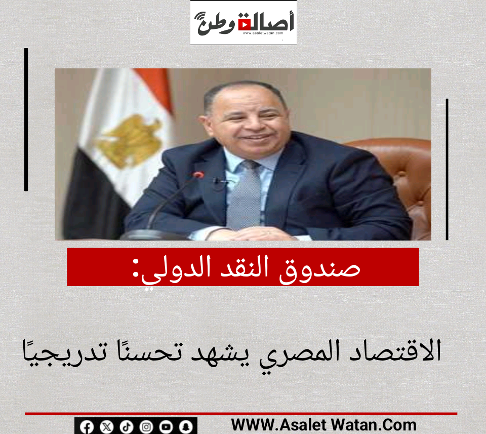 صندوق النقد الدولي: الاقتصاد المصري يشهد تحسنًا تدريجيًا