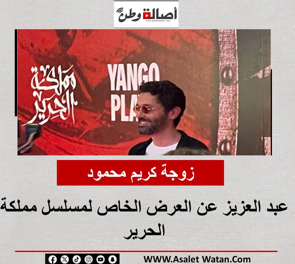 زوجة كريم محمود عبد العزيز عن العرض الخاص لمسلسل مملكة الحرير