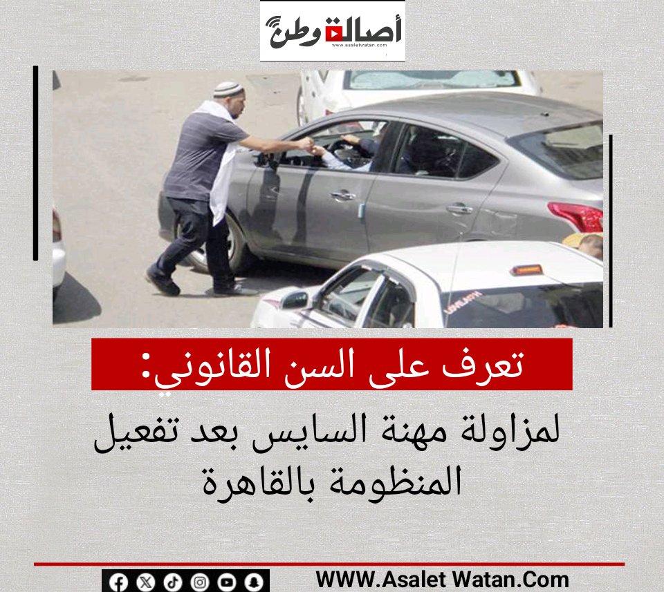 تعرف على السن القانوني لمزاولة مهنة السايس بعد تفعيل المنظومة بالقاهرة