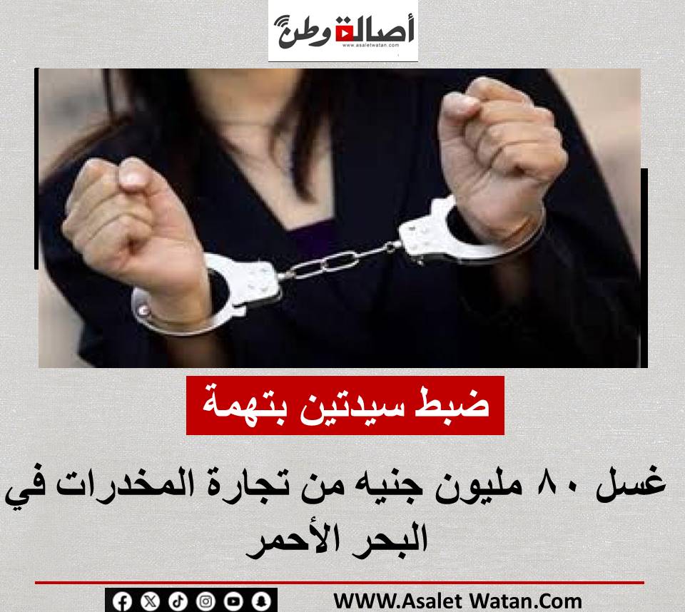 ضبط سيدتين بتهمة غسل 80 مليون جنيه من تجارة المخدرات في البحر الأحمر