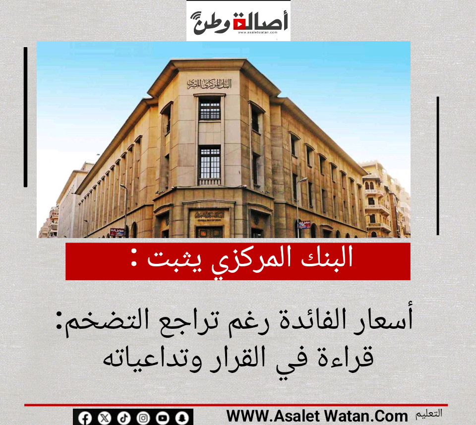 البنك المركزي يثبت أسعار الفائدة رغم تراجع التضخم: قراءة في القرار وتداعياته